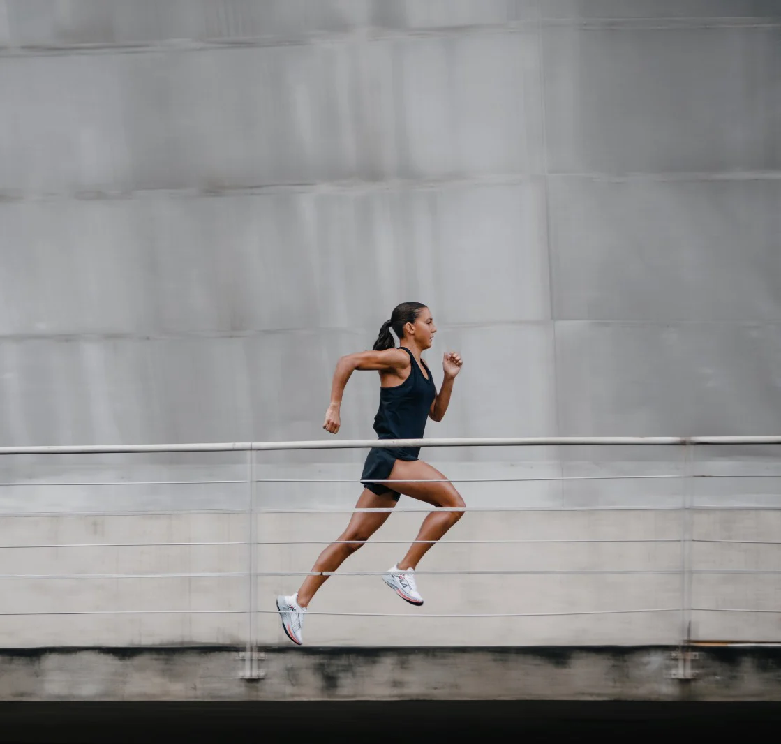 Luísa em corrida no presente e futuro